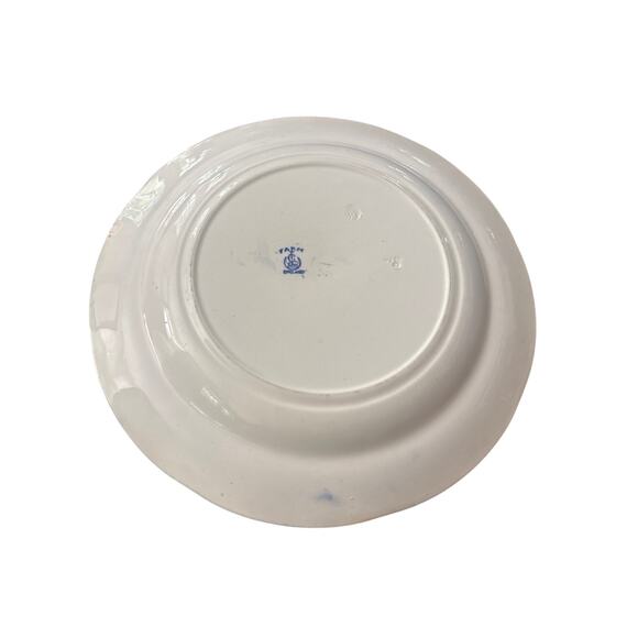 Farm England Blue Transferware 10” French Country Farmhouse CHIP ON BACK - Picture 5 of 9